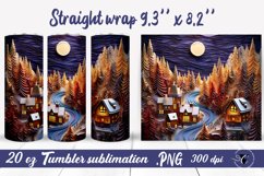 Christmas tumbler sublimation |3D Tumbler wrap Product Image 1