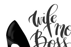 Wife Mom Boss Sublimation Design Product Image 2