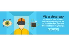 Vr technology banner horizontal concept Product Image 1