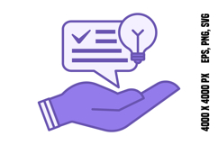 Purple Suggestion Icon Product Image 1