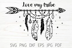 boho arrow dream catcher svg, tribal svg, adventure quotes Product Image 1
