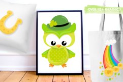 St. Patrick&#039;s Owls graphics and illustrations Product Image 5