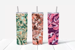 Liquid Marble Foil 20oz Skinny Tumbler Sublimation Designs Product Image 8