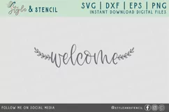 Welcome Home Sign SVG - SVG, PNG, EPS, DXF, Cut File Product Image 2