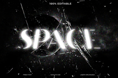 Editable Space Glitch Text Effect Product Image 1