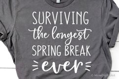 Surviving the Longest Spring Break Ever Svg Funny Quarantine Product Image 1