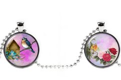 Vintage Birds,2",1.5",1.25",1",35,30,25,20,18,16,14,12mm Product Image 4