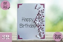 3D Birthday card insert design| Paper cutting |Cricut Card Product Image 2