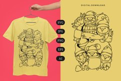 Gnome Doodle T-shirt | SVG Product Image 1