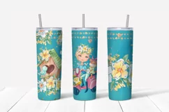 Spring sublimation design. Skinny tumbler wrap design. Product Image 5