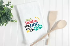 Christmas SVG Cut File - Dear Santa, The Dog Did It SVG File Product Image 2