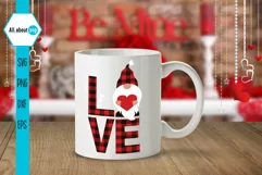 Love Gnome Svg, Valentines Svg, Valentines Gnomie Svg Product Image 5