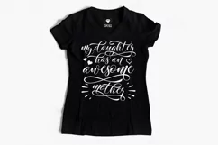 My Daughter Has An Awesome Mother | Funny Mothers Day SVG Product Image 2