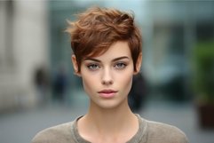 Confident young woman outdoor portrait Product Image 1