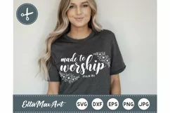 Made to worship SVG, Psalm 95 1 SVG, bible svg, christian Product Image 1