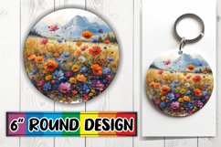 Elegant Floral Car Coaster Artwork Product Image 1