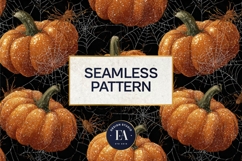 Spooky Pumpkin Pattern, Autumn Pumpkin Digital Paper Product Image 3