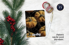 Spooky Pumpkin Pattern, Autumn Pumpkin Digital Paper Product Image 4