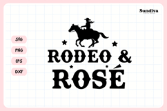 Cowgirl Bachelorette Party Saying SVG | Rodeo &amp; Rose Product Image 3