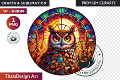 Autumn Thanksgiving Stained Glass PNG, Fall Pumpkin clipart Product Image 1