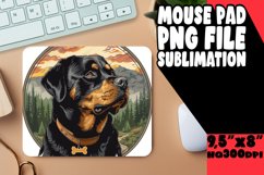 Mountain Hiking Dog Mouse Pad Sublimation Product Image 1