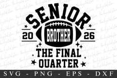 Senior Brother 2026 SVG | SVG Cut files | Cricut Product Image 3