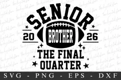 Senior Brother 2026 SVG | SVG Cut files | Cricut Product Image 3