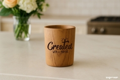 Created With a Purpose SVG Engraved | Faith SVG Product Image 1