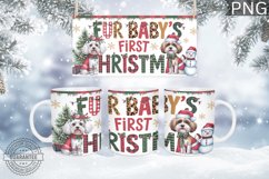 Christmas Mug Wrap Design - Christmas Dog Sublimation Product Image 5