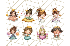 Princess Clipart PNG, Cute Royal Girl Clip Art Product Image 8