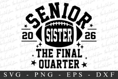 Senior Sister 2026 SVG | SVG Cut files | Cricut Product Image 3