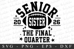 Senior Sister 2026 SVG | SVG Cut files | Cricut Product Image 3
