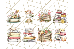 Coastal Cottagecore Summer Clipart PNG, Beachy Calm Vibes Product Image 4