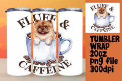 SOPHISTICATED 20oz Tumbler Template , Coffee Dog Product Image 1