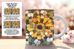 Glitter Floral Mug Wrap Art 11oz 15oz Product Image 1
