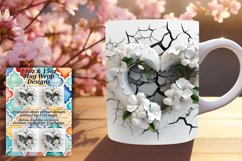 Springtime Magic: Sublimation Heart Mug Selection Product Image 1