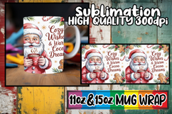 Enchanted reflections 11oz 15oz sublimation wrap, Funny Sant Product Image 1