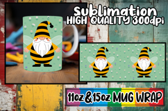 Happy journeys sublimation mug wrap, Gnomes Product Image 1