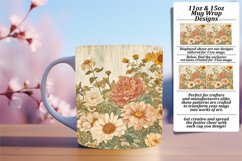 Botanical Beauty Mug Sublimation Design 11oz Product Image 1