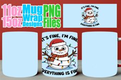 Happy hearts 11oz 15oz sublimation wrap, Christmas Product Image 1