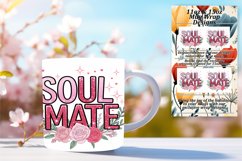 Fashionable 11oz Mug Wrap Png Template , Valentines Product Image 1