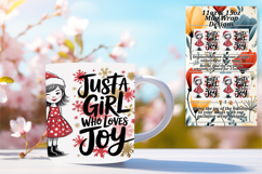 Warm 11oz Mug Wrap Png Artwork , Just A Girl Product Image 1