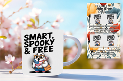 Charming 11oz Mug Wrap Png Template , Funny Ghost Product Image 1
