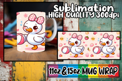 Loving memories sublimation mug wrap, Cute Goose Product Image 1