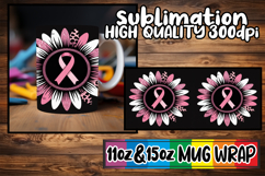 Sweet vibes 11oz 15oz sublimation wrap, Breast Cancer Product Image 1