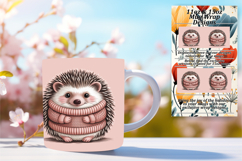 RADIANT 15oz Mug Wrap PNG Design , Valenines Animals Product Image 1