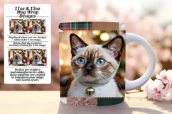 Glamorous 15oz Mug Wrap Png Artwork , Holiday Pets Product Image 1