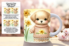 Warm 11oz Mug Wrap Png Artwork , Cute Animals Product Image 1