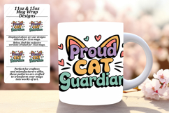 Stunning 11oz Mug Wrap Png Artwork , Cat Quote Product Image 1