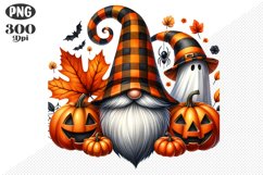 Halloween Gnomes Sublimation - Clipart PNG Design Product Image 1